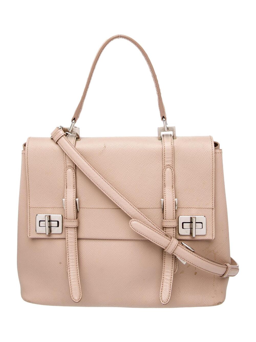 Prada Saffiano Leather Top Handle Bag #341207P23B